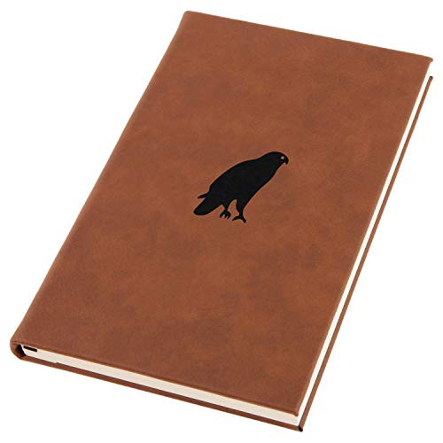 Hawk Engraved A5 Leather Journal- Notebook- Personal Diary