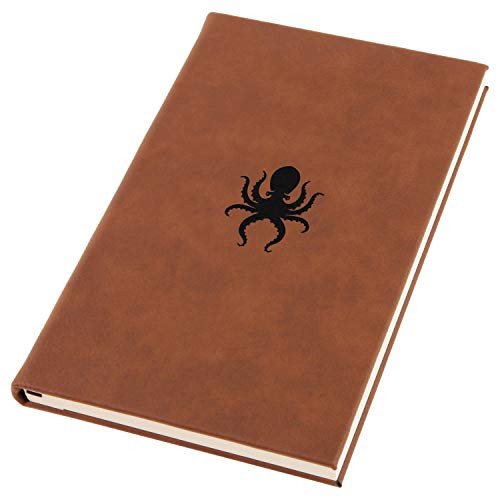 Octopus Engraved A5 Leather Journal- Notebook- Personal Diary