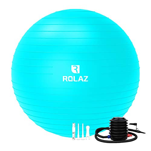 ROLAZ Exercise Ball Yoga Stability Ball Women Pregnancy Birthing Office Chair Ball for Fitness Workout Balance 75cm Green