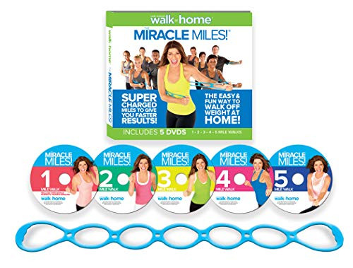 Leslie Sansone- Miracle Miles 5 DVD Set featuring Free Super-Sculpting Chain Link Band