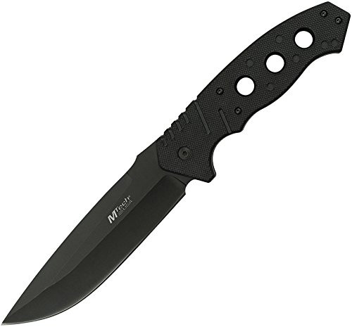 MTECH USA MT-20-81BK Fixed Blade Knife, Black Handle, 10.5" Overall