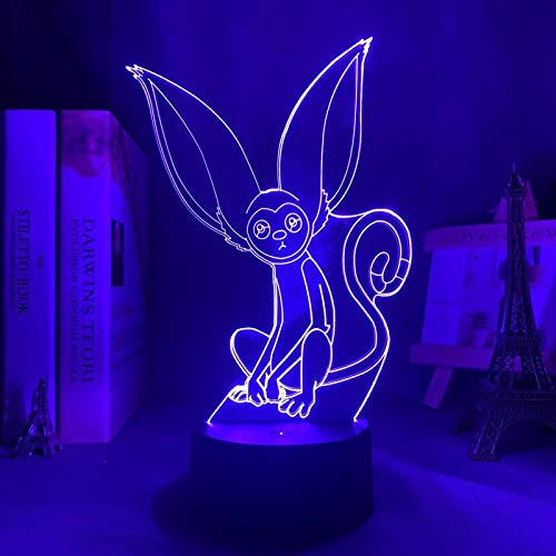 3D Anime Night Light Illusioavatar The Last Airbender Momo Lamp for Home Decor Birthday Gift Led Avatar Bedroom Decor Light Momo-Touch