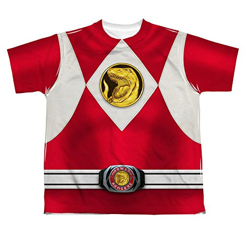 Youth- Power Rangers - Red Ranger Emblem Kids T-Shirt Size YS