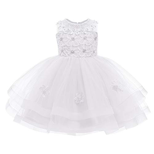 Flower Girls Dresses for Weddings Bridesmaid Formal Ball Gown First Communion Dresses Kids Baby Princess Beads Tiered Dress Little Big Girl Pageant Dress Evening Ruffles Tulle Gowns White Flower 5-6X Flower Girls Dresses for Weddings Bridesmaid Formal Ball Gown First Communion Dresses Kids Baby Princess Beads Tiered Dress Little Big Girl Pageant Dress Evening Ruffles Tulle Gowns White Flower 5-6X