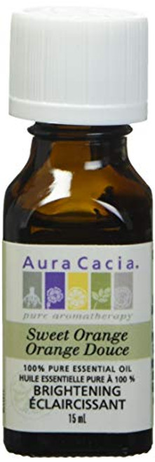 AURA CACIA Sweet Orange Essential Oil- 0.5 OZ AURA CACIA Sweet Orange Essential Oil- 0.5 OZ