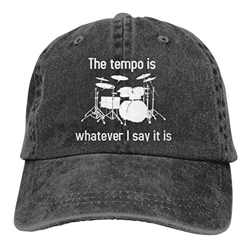 WMFF Tempo is Whatever I Say Baseball Caps Adult Adjustable Denim Cap