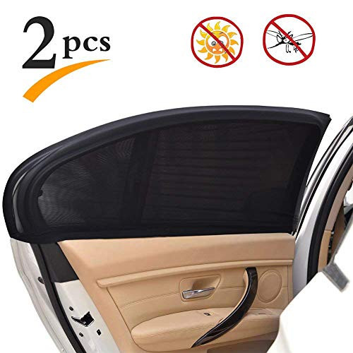 Uarter Universal Car Rear Side Window Baby Kid Pet Breathable Sun Shade Mesh Backseat (2 Pcs) Fits Most Small and Medium Cars Uarter Universal Car Rear Side Window Baby Kid Pet Breathable Sun Shade Mesh Backseat (2 Pcs) Fits Most Small and Medium Cars