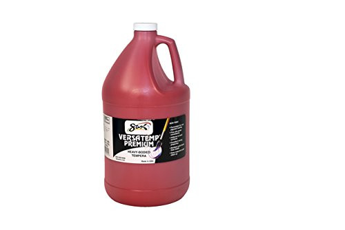 Sax Versatemp Premium Heavy-Bodied Tempera Paint, Primary Red, 1 Gallon