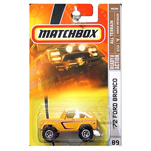 Matchbox 2008 All Terrain 1972 Ford Bronco Orange Yellow