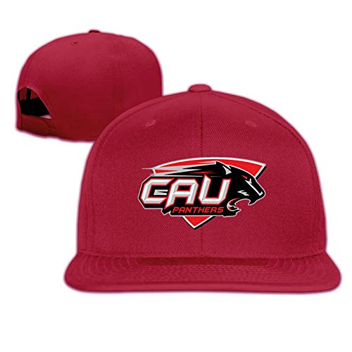Clark Atlanta University Logo Hip Hop Caps Baseball Cap Flat Brim Baseball Cap Dark Red