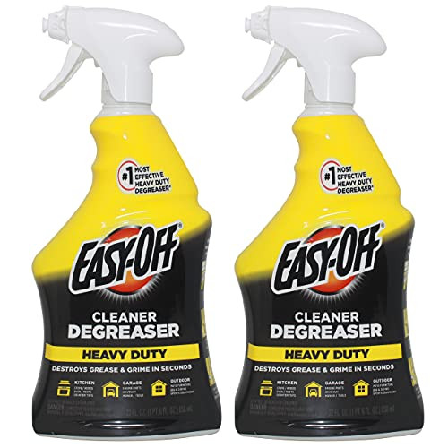Easy Off Heavy Duty Cleaner Degreaser- Destroys Grease and Grime in Seconds- 22 Ounce -Pack of 2-