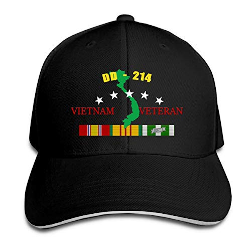 ETFHTDYTRI DD-214 Vietnam Veteran Sandwich Hats Adjustable Baseball Cap Dad Hat ETFHTDYTRI DD-214 Vietnam Veteran Sandwich Hats Adjustable Baseball Cap Dad Hat