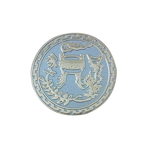 ZJZNGYX Olive Branch and Tripod Commemorative Coin Gold and Silver Two-Color Plated Peace Symbol Commemorative Coin Embossed Metal Gift Coin