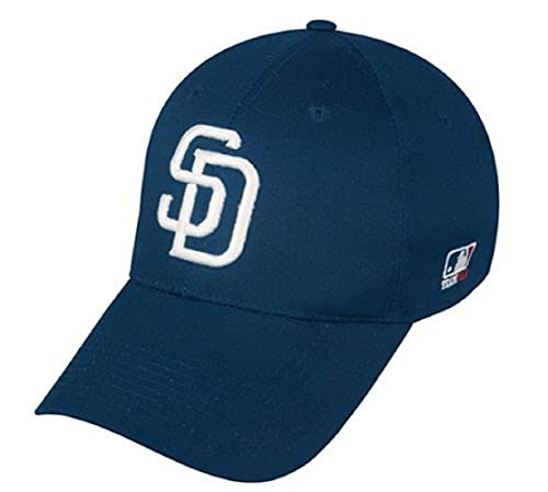 OC Sports San Diego Padres Adjustable Baseball Hat Baseball Team Cap - Size- Youth Navy