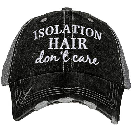 KATYDID Isolation Hair Dont Care Baseball Hat - Trucker Hat for Women - Stylish Cute Baseball Cap Gray