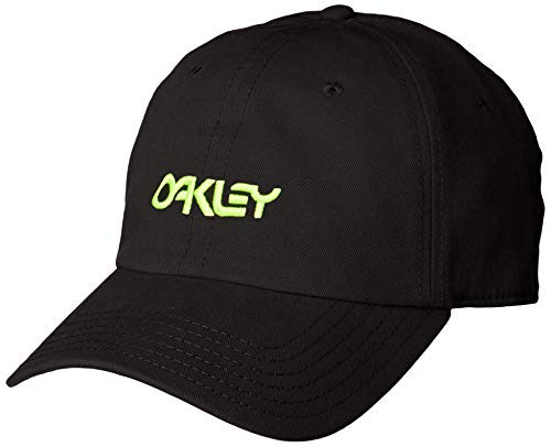 Oakley Men's 6 Panel Washed Cotton Hat- Blackout- U