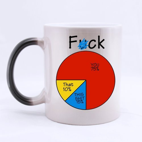 Best Friends Mug - Fuck Rude Pie Chart?Coffee?Mug Morphing Mugs Ceramic?Material?Mugs Tea?Cup White?11oz Best Friends Mug - Fuck Rude Pie Chart?Coffee?Mug Morphing Mugs Ceramic?Material?Mugs Tea?Cup White?11oz