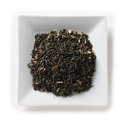 Mahamosa Ginger Orange Peach Organic Green Tea 4 oz - Loose Leaf Flavored Green Tea Blend