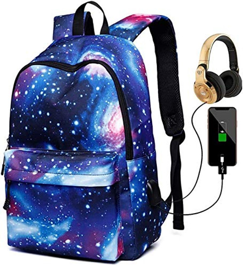 Backpacks For Teen Girls Boys -Girls School Backpacks With USB Charging Port Waterproof Bookbag Laptop Backpack School Bags-Galaxy Backpack backpack purse for women?Galaxy Blue? Backpacks For Teen Girls Boys -Girls School Backpacks With USB Charging Port Waterproof Bookbag Laptop Backpack School Bags-Galaxy Backpack backpack purse for women?Galaxy Blue?
