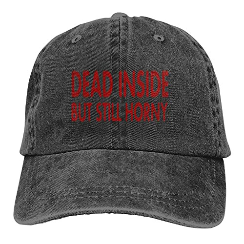 WMFF Dead Inside But Still Horny Baseball Caps Adult Adjustable Denim Cap
