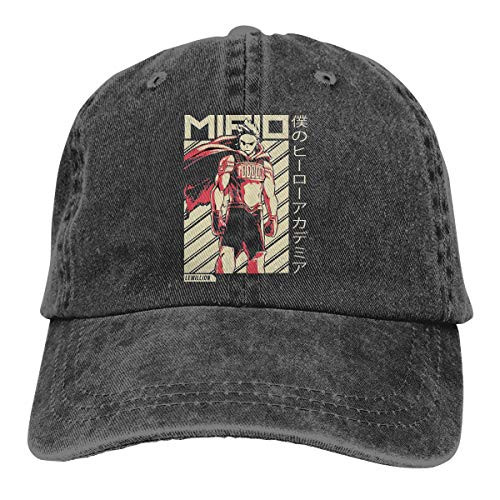KarenJones Mirio Togata Lemillion My Hero Academia Anime Unisex Cotton Baseball Cap Adjustable Cowboy Dad Hat Black