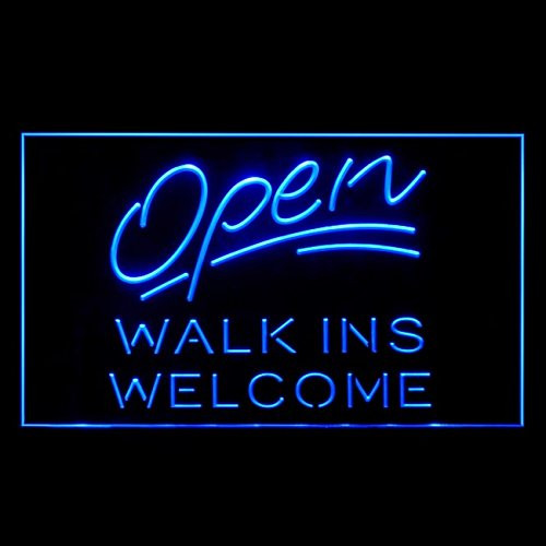120151 Open Walk Ins REAL ESTATE Welcome Display LED Light Neon Sign