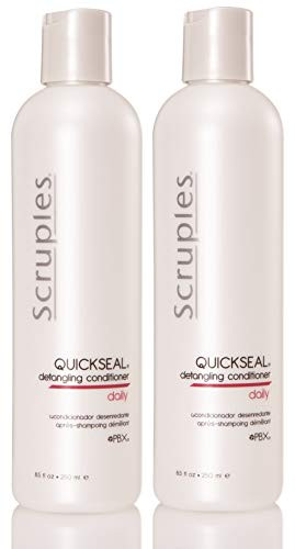 Scruples Quickseal Detangling Conditioner -8.5 Ounce- | Shiny Hair Conditioner for Men  and  Women | Restores pH Balance- Untangles  and  Seals Hair | Suitable for All Hair Types -Pack of 2-