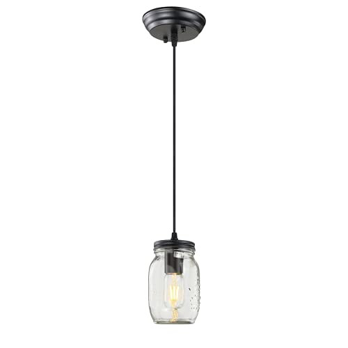 Classic Mason Jar Light Fixture- Clear 