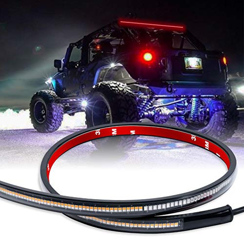 30 Inch LED Tail Light Strip- YCHOW-TECH UTV LED Strip Lights LED Trailer Light Bar with Amber Turn Signal Light- Red Brake/Running Light for UTV RZR Can Am Polaris