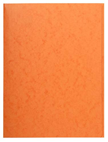 Exacompta Europa 3 Flap Folders- 400 GSM- A4 - Orange- Pack of 25
