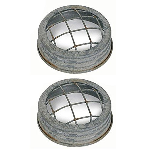 Colonial Tin Works Mason Jar Lid - Flower Frog - Barn roof Wire Set of 2. Each Lid is 3 Inches in Diameter by .75 Inches Tall