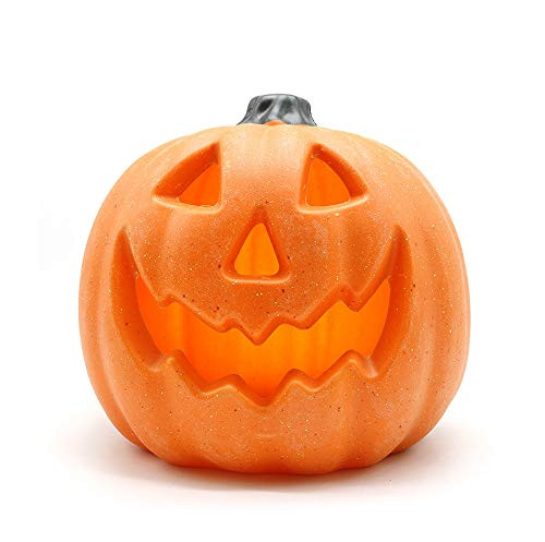 Halloween LED Pumpkin Lights Battery Operated- Orange Pumpkin Halloween for Halloween Home Table Decoration -A-