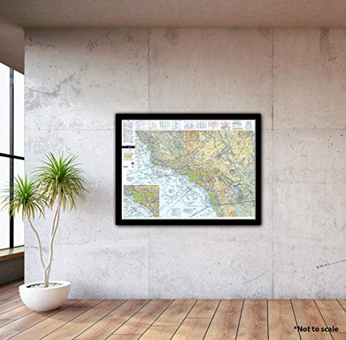 FAA Chart- VFR Sectional Los Angeles SLA -Current Edition-. Art Print Quality- Suitable for Framing. Current Edition Printed on Demand. Ships Rolled - Not Folded.