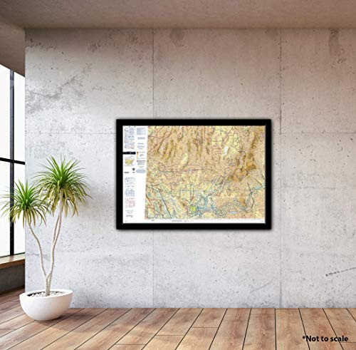 FAA Chart- VFR Sectional LAS Vegas SLV -Current Edition-. Art Print Quality- Suitable for Framing. Current Edition Printed on Demand. Ships Rolled - Not Folded.