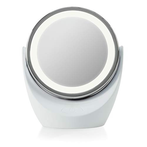 IdeaWorks Double-Sided LED Makeup Mirror w/ 5x Magnification