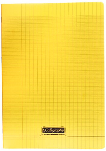 Clairefontaine A4 Polypro Staple Bound Notebook- Seyes Ruled- Orange- 48 Pages