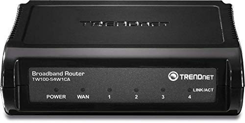 TRENDnet TW100-S4W1CA 4-Port Cable/DSL Broadband Router