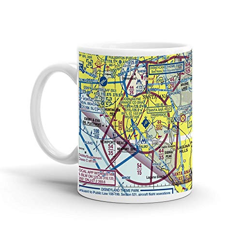 John Wayne Airport -SNA-- Airport Way- Santa Ana- Orange County- CA- USA FAA Sectional Aeronautical Charts Chart Mug- 11oz John Wayne Airport -SNA-- Airport Way- Santa Ana- Orange County- CA- USA FAA Sectional Aeronautical Charts Chart Mug- 11oz