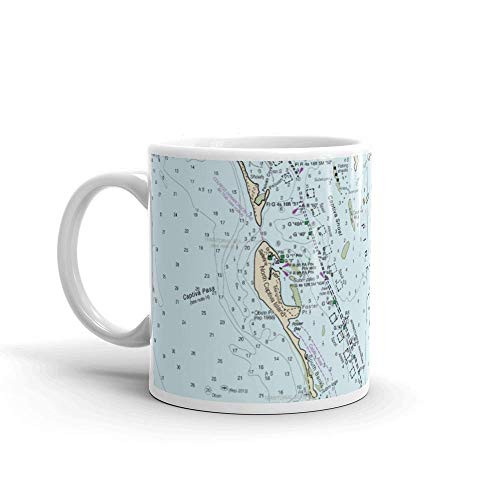 Chart Mugs Pine Island  and  North Captiva Island Nautical- 11oz - NOAA Nautical Charts