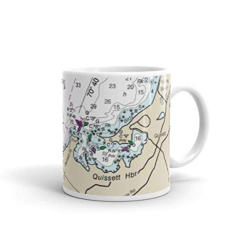 Chart Mugs Quissett Harbor- 11oz - NOAA Nautical Charts