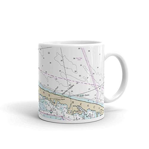 Chart Mugs Barnegat Light Long Beach Island- 11oz - NOAA Nautical Charts