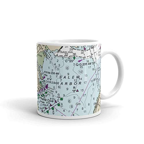 Chart Mugs Salem Harbor- 11oz - NOAA Nautical Charts