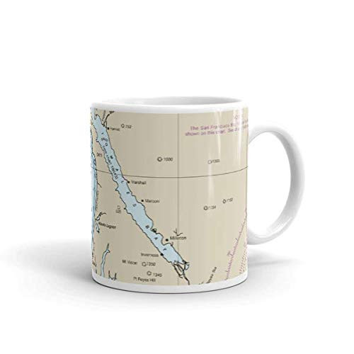 Chart Mugs Tomales Bay- 11oz - NOAA Nautical Charts