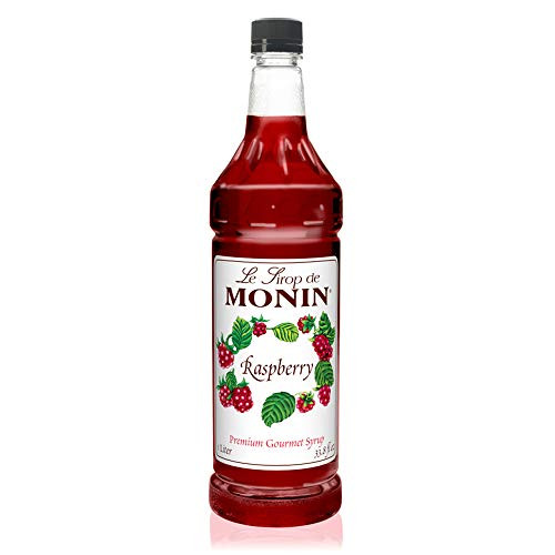 Monin - Raspberry Syrup, Sweet and Tart, Great for Cocktails and Lemonades, Gluten-Free, Vegan, Non-GMO (1 Liter) Monin - Raspberry Syrup, Sweet and Tart, Great for Cocktails and Lemonades, Gluten-Free, Vegan, Non-GMO (1 Liter)