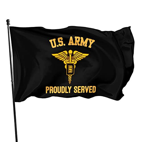 HUIHUANGm Us Army Dental Corp Branch Flag 3x5 Ft Outdoor Flags House Flag Garden Flag Yard Flag for Decorations Party Parade
