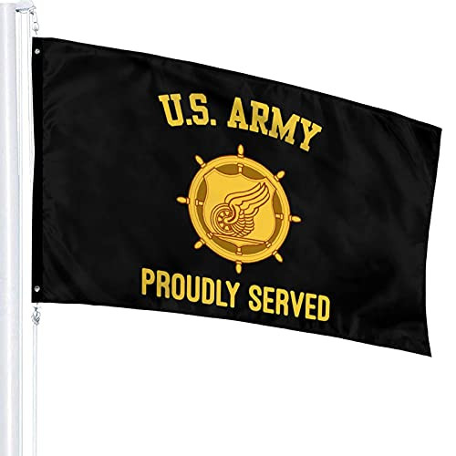 HUIHUANGm Us Army Transportation Corps Branch Flag 3x5 Ft Outdoor Flags House Flag Garden Flag Yard Flag for Decorations Party Parade
