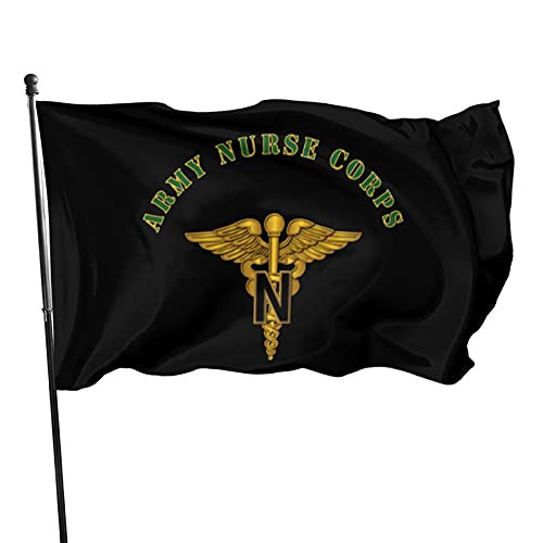 HUIHUANGm Army Branch Nurse Corps Flag 3x5 Ft Outdoor Flags House Flag Garden Flag Yard Flag for Decorations Party Parade
