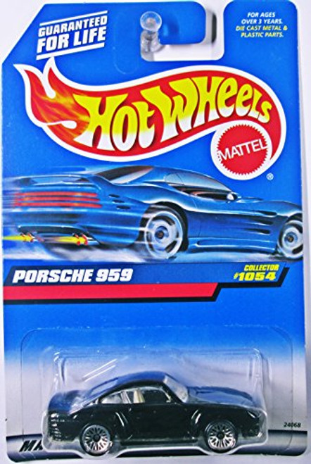 Mattel Hot Wheels 1999 1:64 Scale Black Porsche 959 Die Cast Car Collector #1054 Mattel Hot Wheels 1999 1:64 Scale Black Porsche 959 Die Cast Car Collector #1054