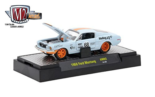 1968 Ford Mustang 68 IN DISPLAY SHOWCASE Limited Edition of 4800pc worldwide 1/64 Diecast Model Car by M2 Machines 32600-AM02 1968 Ford Mustang 68 IN DISPLAY SHOWCASE Limited Edition of 4800pc worldwide 1/64 Diecast Model Car by M2 Machines 32600-AM02