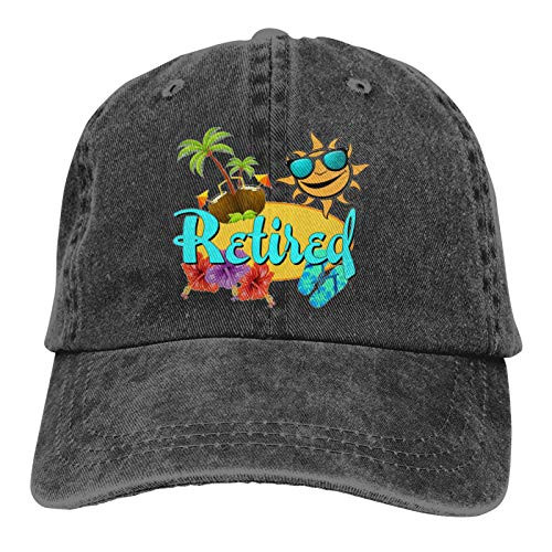 WMFF Retired Beach Baseball Caps Adult Adjustable Denim Cap